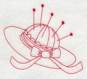 Pincushion 5 (Redwork) - Image 3
