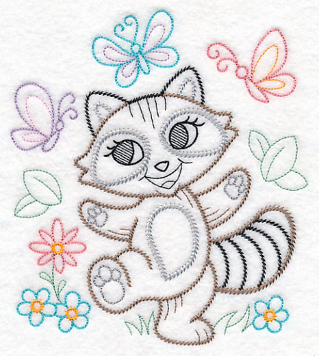 Playful Raccoon (Vintage) - Image 2