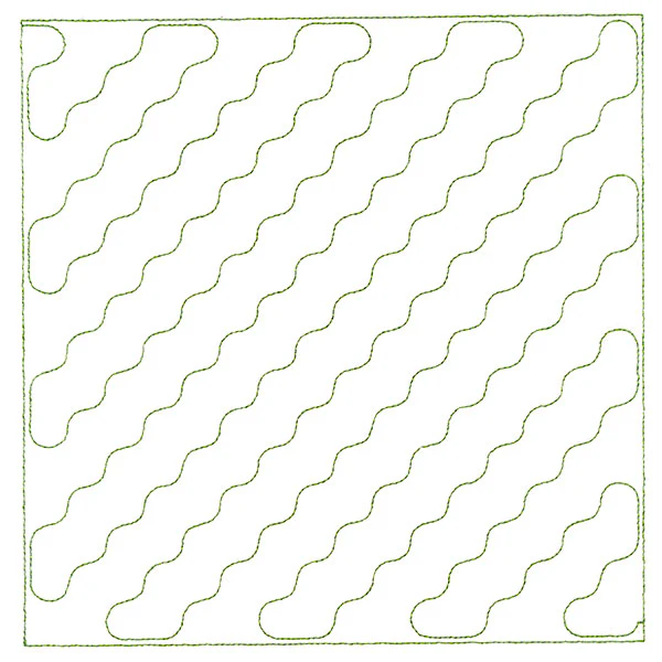 Playful Textures Quilting - Diagonal Stripes (Double Run)