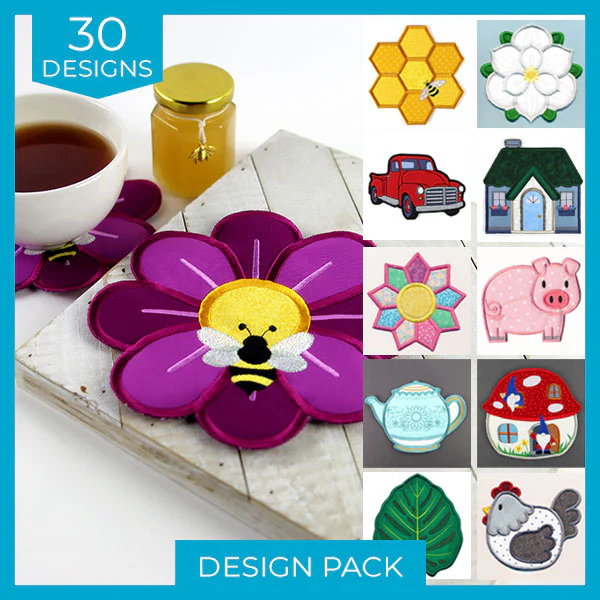 Playful Trivets (In-the-Hoop) Design Pack - Image 140