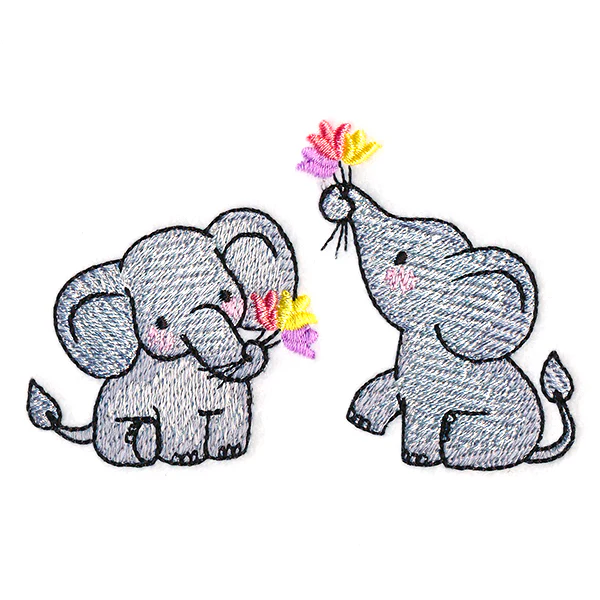 Playful Tulip Elephants - Image 5