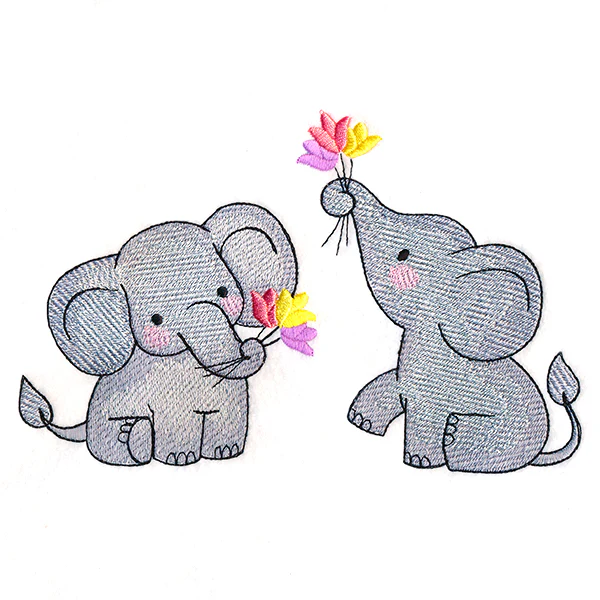 Playful Tulip Elephants - Image 7