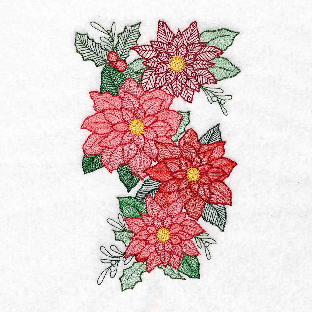 Poinsettia Bouquet Cascade - Image 5