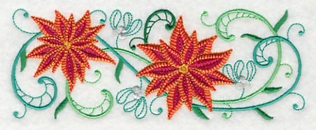 Poinsettia Potpourri Border - Image 4