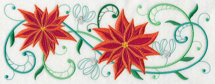 Poinsettia Potpourri Border - Image 5