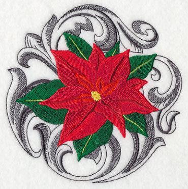 Poinsettia with Baroque Background - Image 4