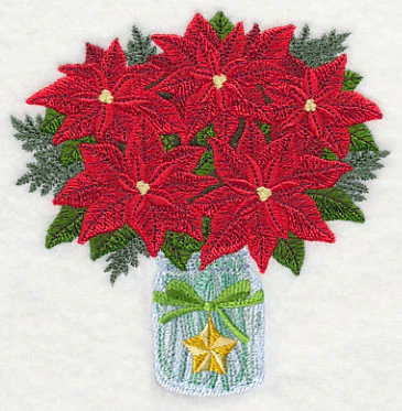 Poinsettias in Mason Jar - Image 4