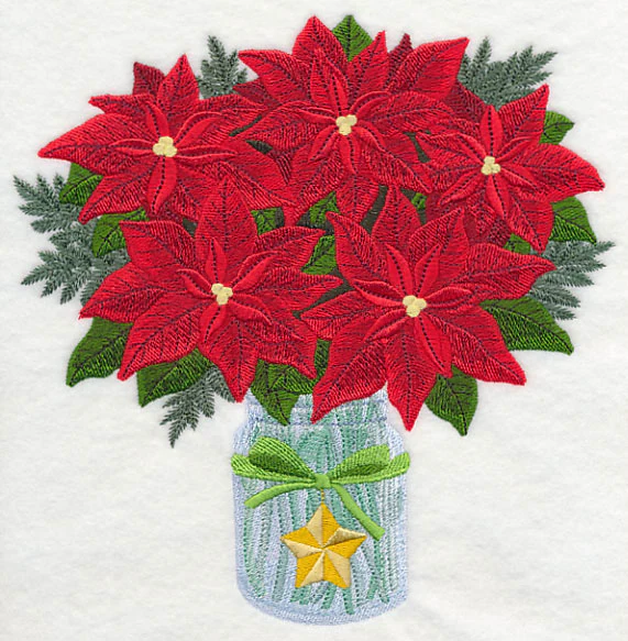 Poinsettias in Mason Jar - Image 5