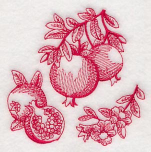 Pomegranate Botanical (Toile) - Image 5