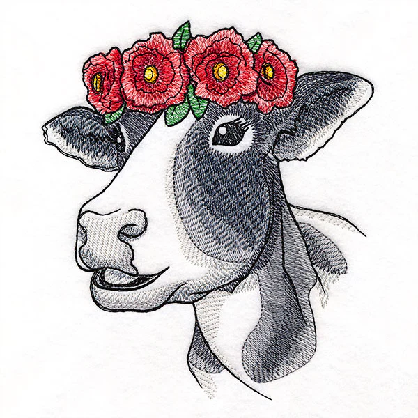 Poppies and Sunshine Cow - Image 2