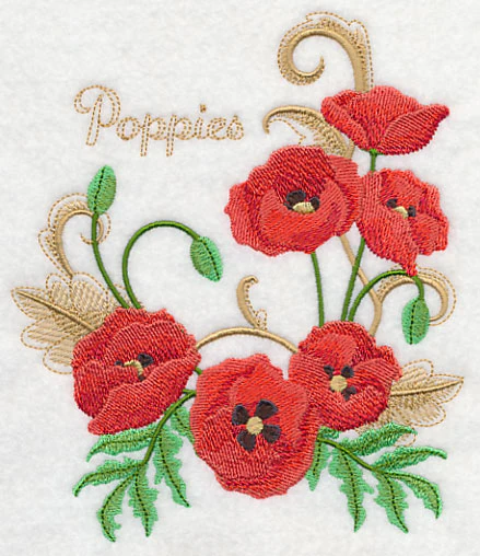 Poppies with Flourish - Image 3