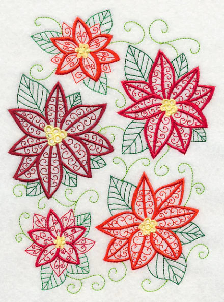 Pretty Poinsettia Collage - Image 2