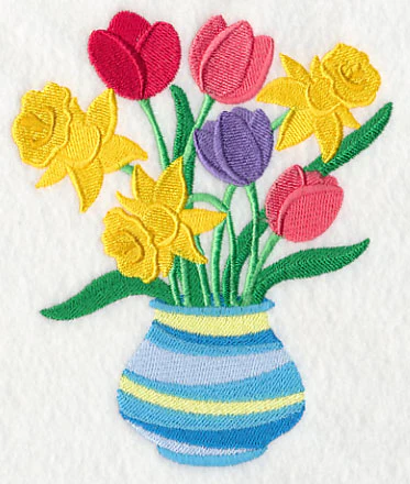 Pretty Tulip and Daffodil Bouquet - Image 3