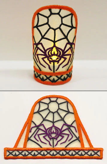 Preying Spider Tea Light Wrap (In-the-Hoop) - Image 3