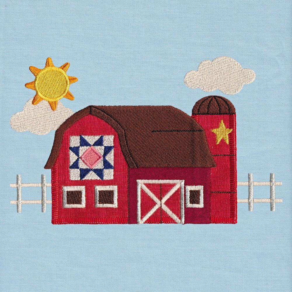 Primitive Americana Barn (Heirloom Applique) - Image 3