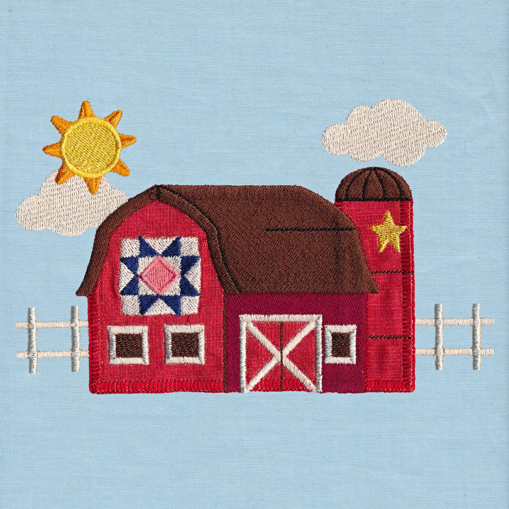 Primitive Americana Barn (Heirloom Applique) - Image 4