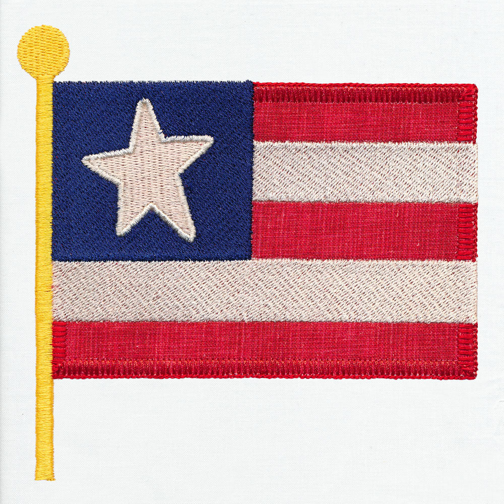Primitive Americana Flag (Heirloom Applique) - Image 3