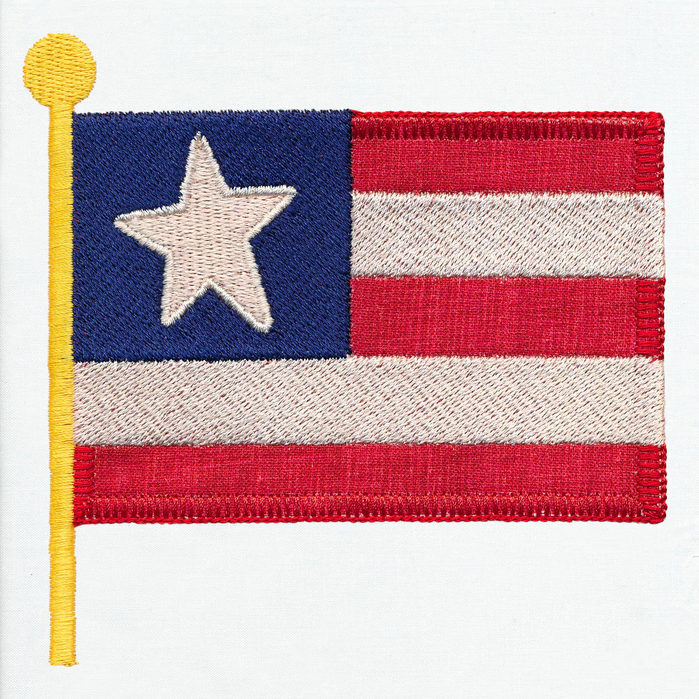 Primitive Americana Flag (Heirloom Applique) - Image 4