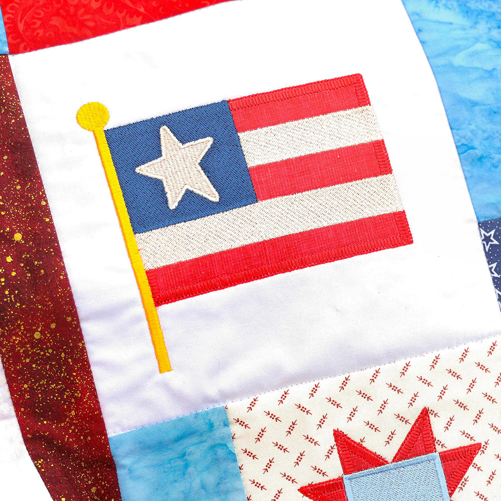 Primitive Americana Flag (Heirloom Applique) - Image 5