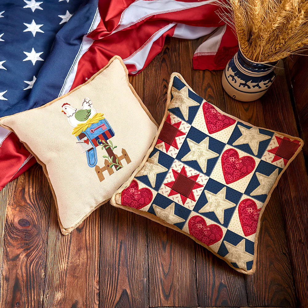 Primitive Americana Heart (Heirloom Applique) - Image 3