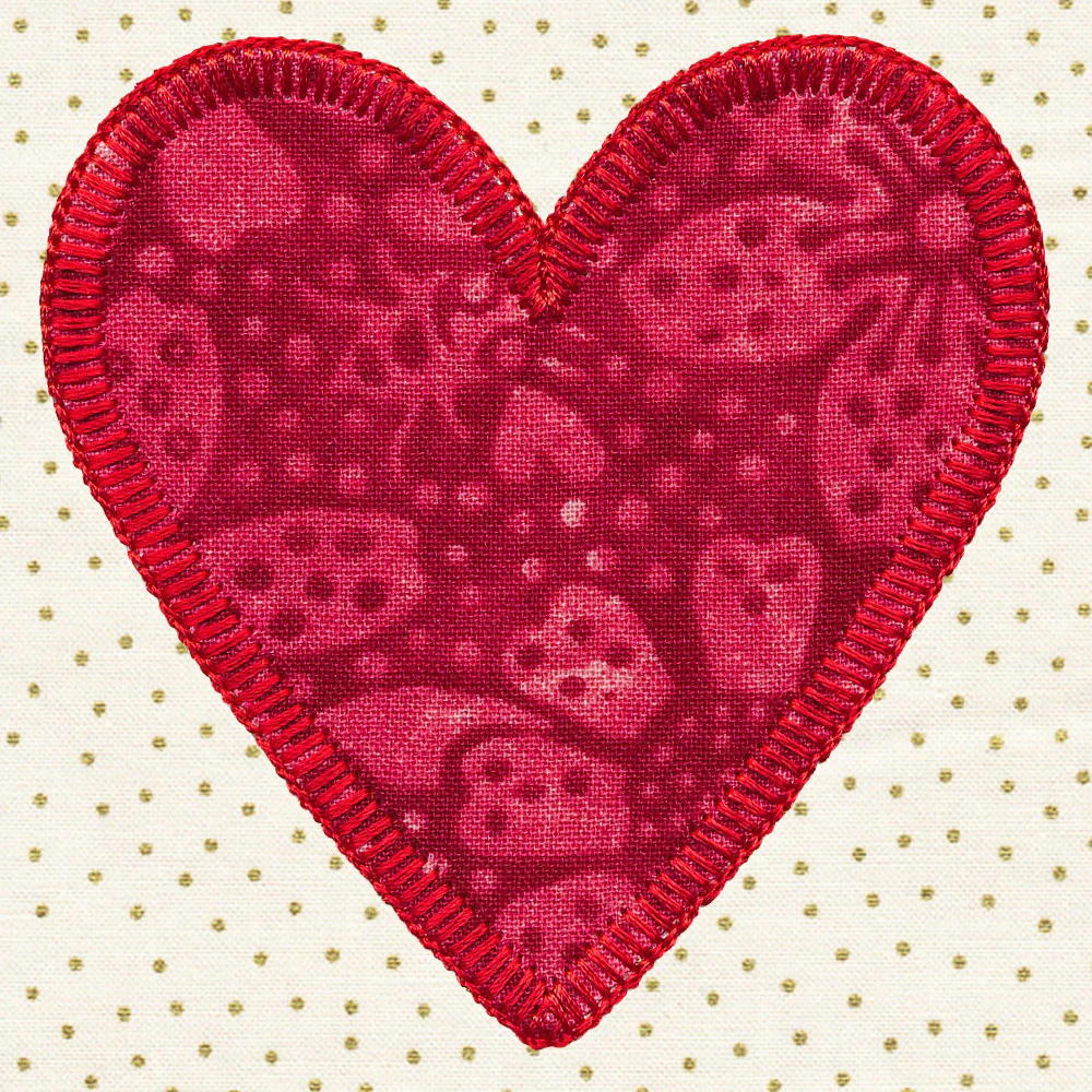 Primitive Americana Heart (Heirloom Applique) - Image 6