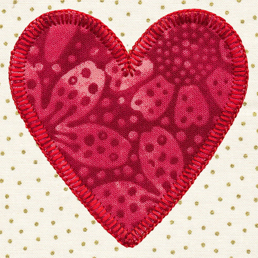 Primitive Americana Heart (Heirloom Applique) - Image 7