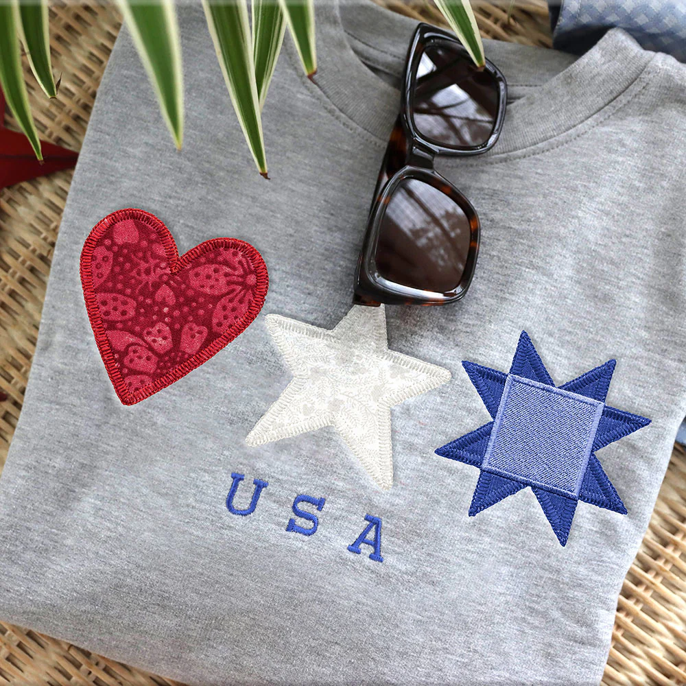 Primitive Americana Quilt Star (Heirloom Applique) - Image 4