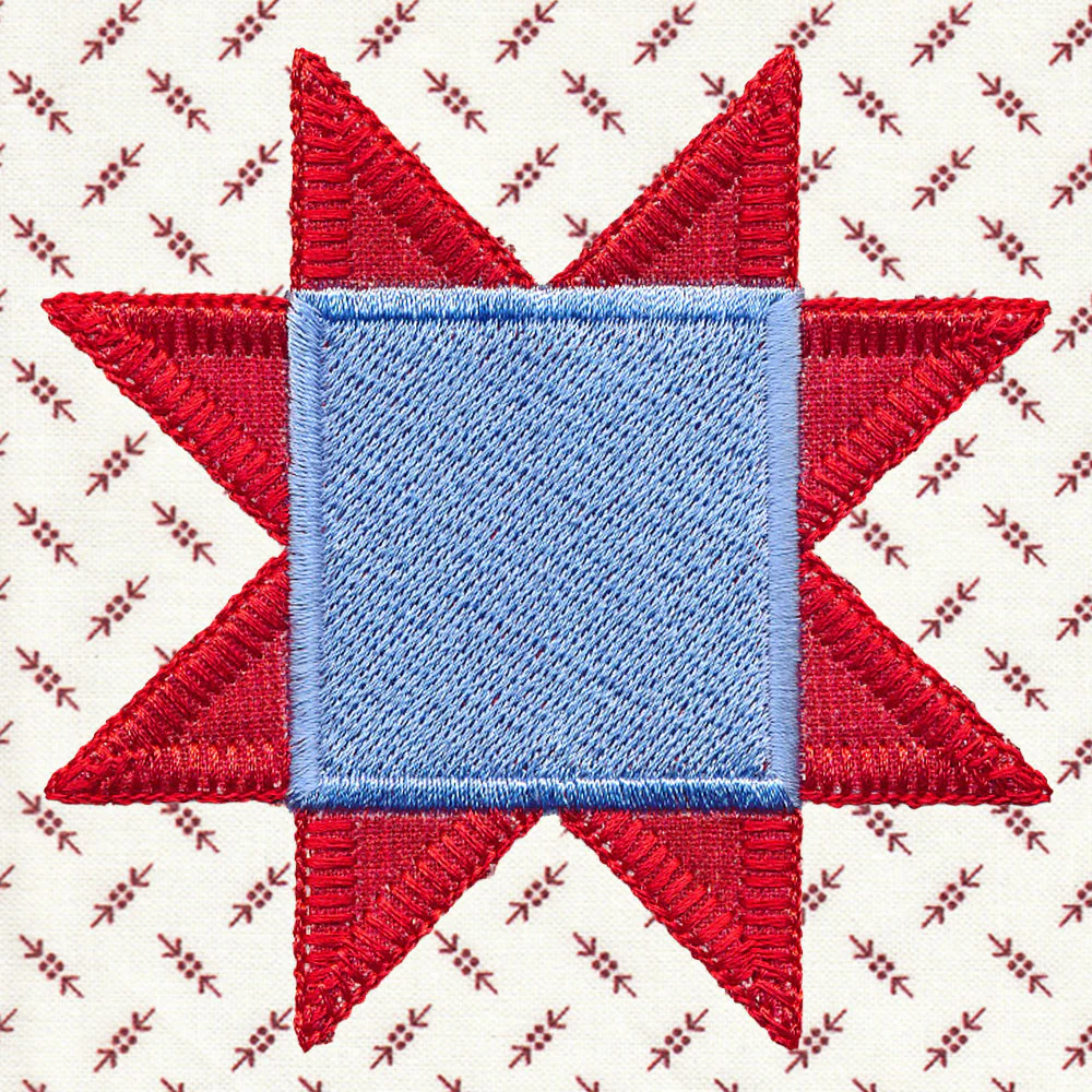 Primitive Americana Quilt Star (Heirloom Applique) - Image 5