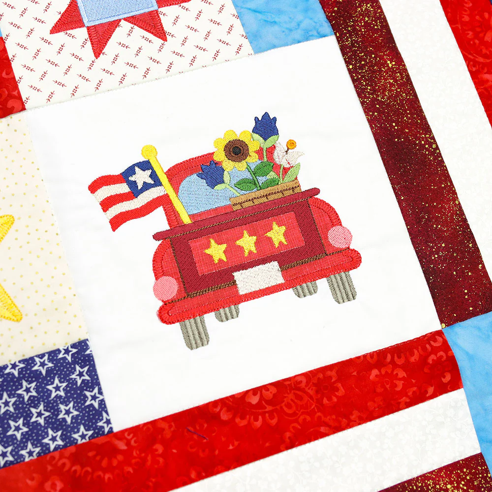 Primitive Americana Truck (Heirloom Applique) - Image 3