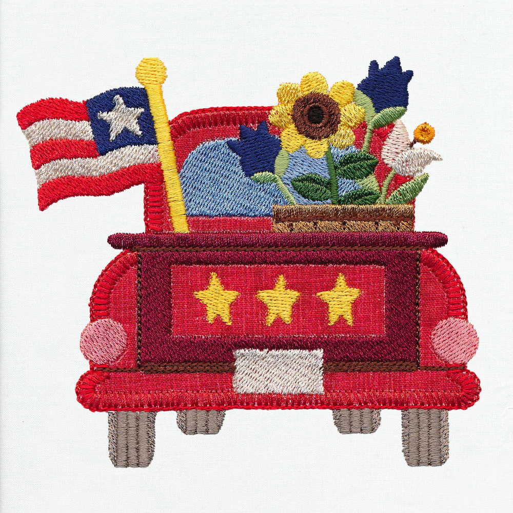 Primitive Americana Truck (Heirloom Applique) - Image 5