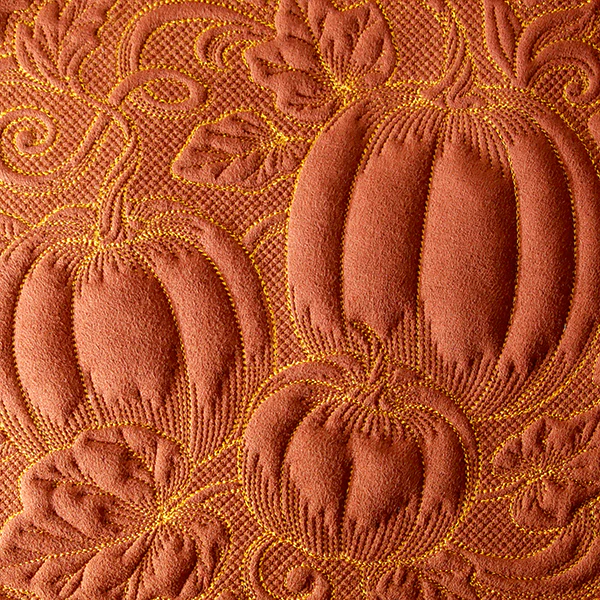 Pumpkin Patch in Autumn Square (Trapunto) - Image 8