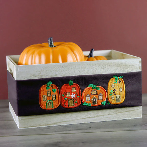 Pumpkin Village Border (Applique) - Image 2