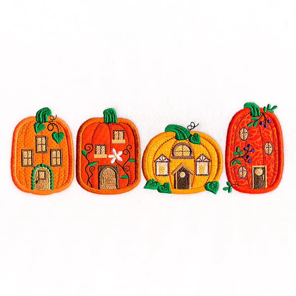 Pumpkin Village Border (Applique) - Image 3
