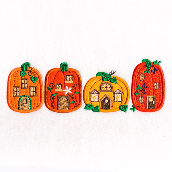 Pumpkin Village Border (Applique) - Image 5