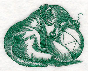 Puppy and Ornament Sketch - Image 4