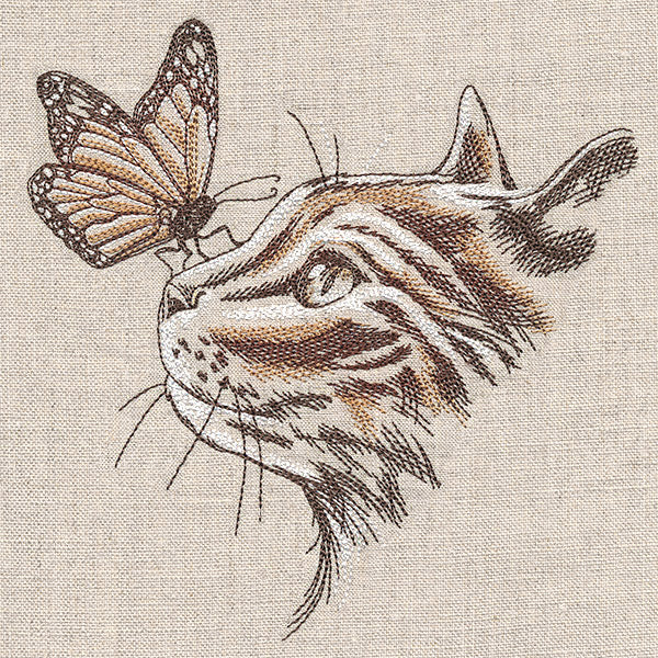 Purr-fectly Poised Monarch & Kitten - Image 5