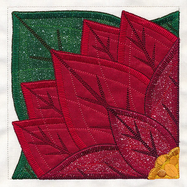Quarter Poinsettia Flower (Applique) - Image 5