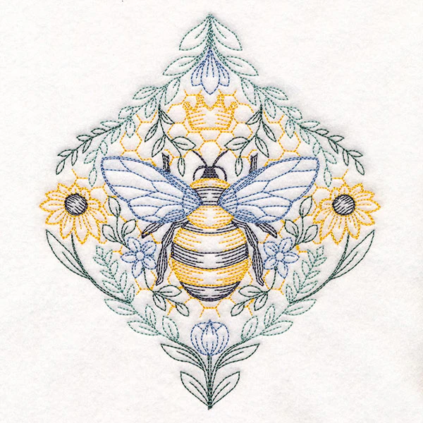 Queen Bee in Flowers