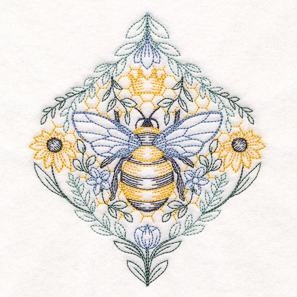 Queen Bee in Flowers - Image 7