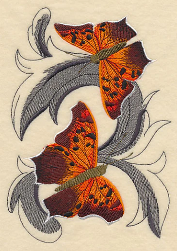 Question Mark Butterflies with Baroque Background - Image 4