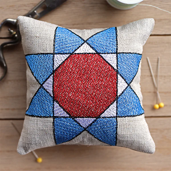 Quilt Star Pincushion (In-the-Hoop) - Image 5