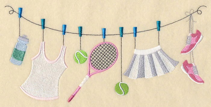 Quite a Racket Clothesline (Woman)