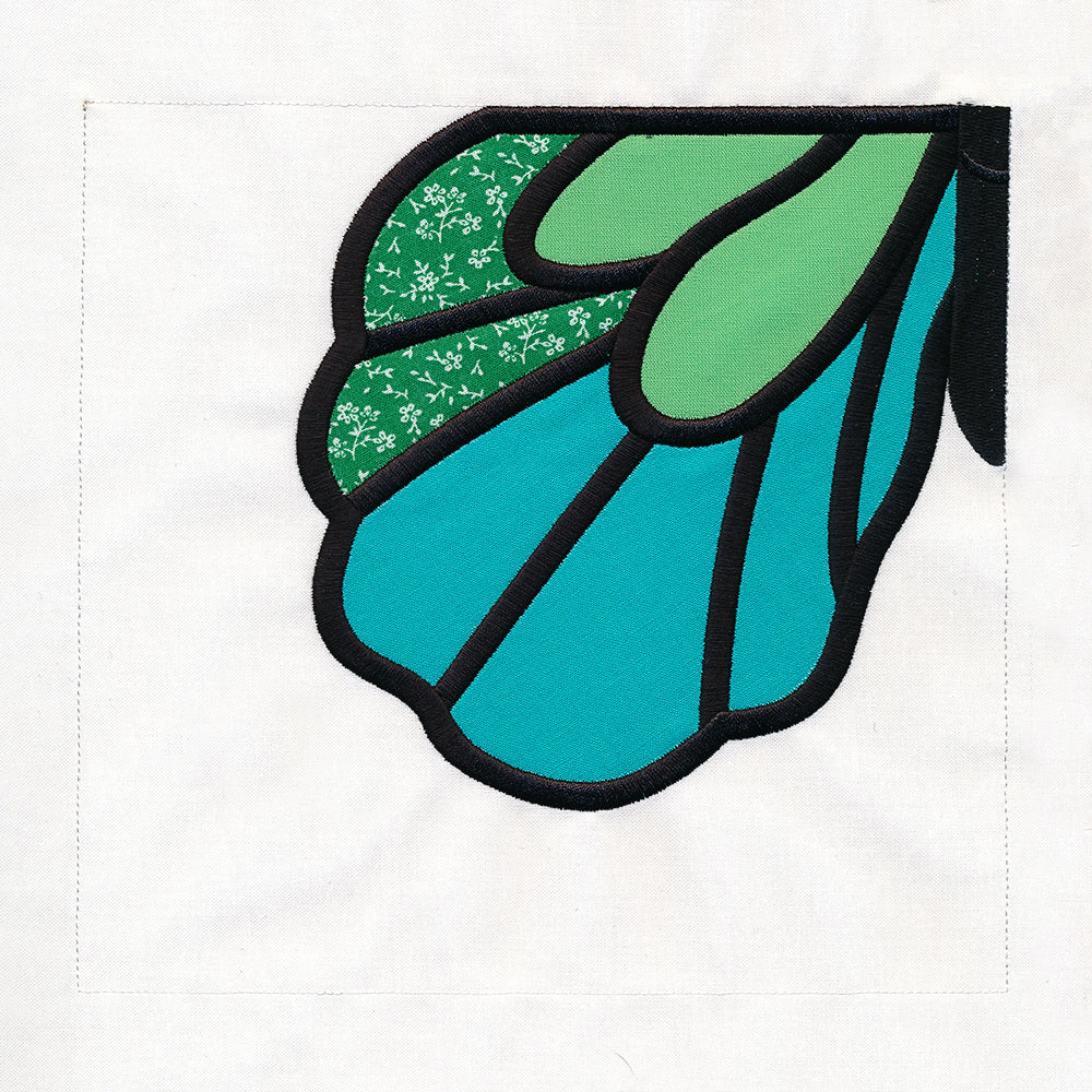 Rainbow Butterfly Pillow Set (Applique) - Image 3