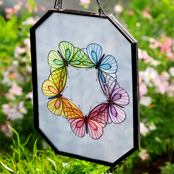 Rainbow Butterfly Wreath - Image 10