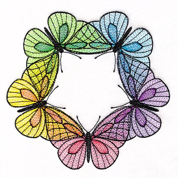 Rainbow Butterfly Wreath - Image 7