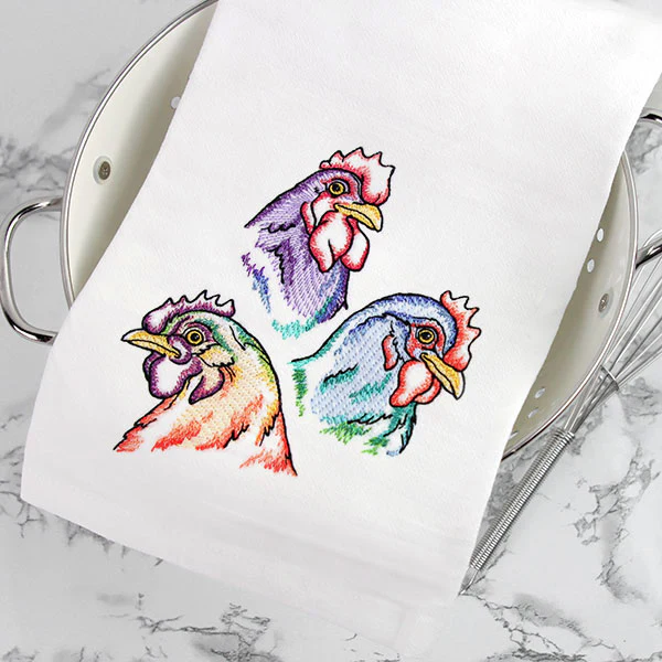 Rainbow Chicken Portrait - Image 8