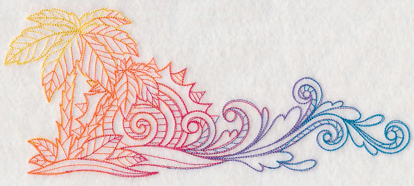 Rainbow Palm Tree