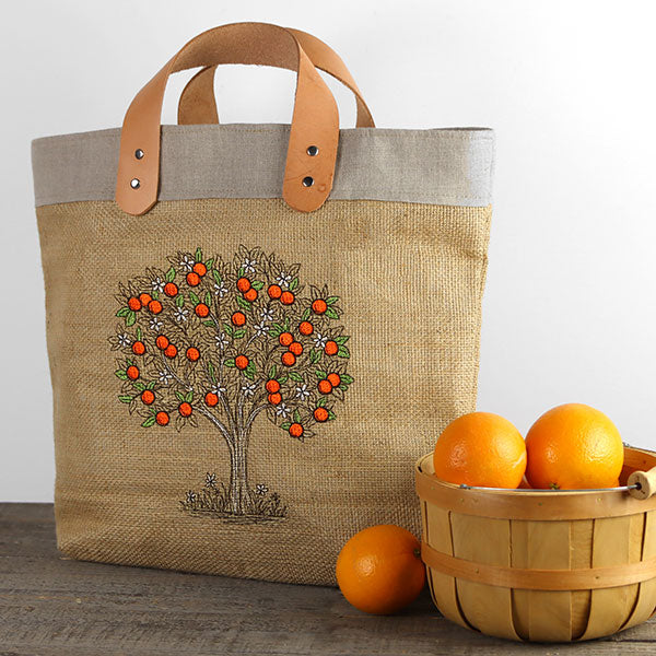 Ready for Harvest Orange Tree Etching - Image 4
