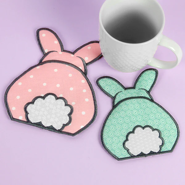 Rearview Bunny Trivet (In-the-Hoop) - Image 6