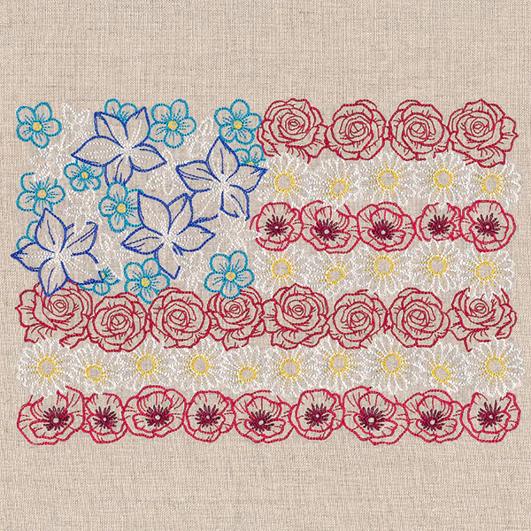 Red White & Bloom Flag - Image 6